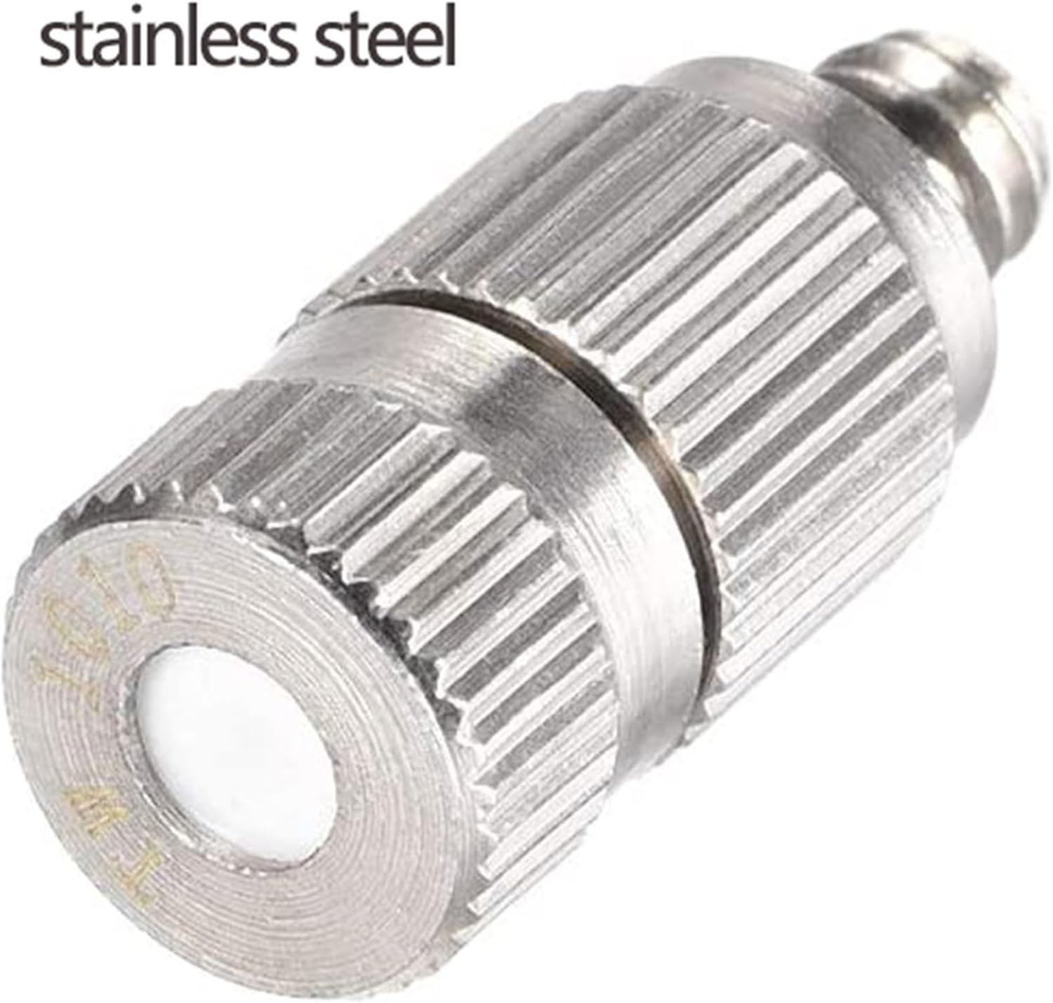 Set Of 20 Misting Nozzles Kit For Cooling System With 3/8" Slip-Lock Misting Nozzle Tees, 10/24 UNC High Pressure Mister Nozzles Brass Fogging Spray Head Atomizing Misting Sprayer(Size:Orifice:0.1mm)