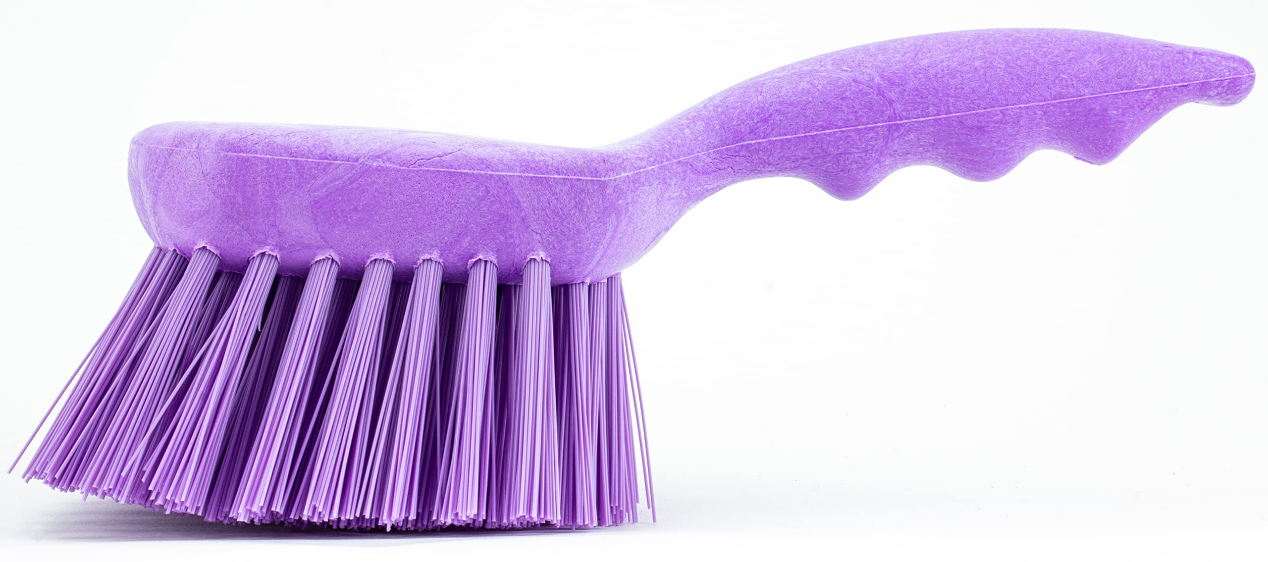 SPARTA 40541EC68 Plastic Scrub Brush, Utility Brush, Kitchen Brush With Hanging Hole For Cleaning, 8 Inches, Purple