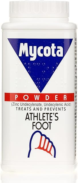 Mycota Powder 70g, Treats and Prevents Athlete's Foot, Relieves Itching and Irritation