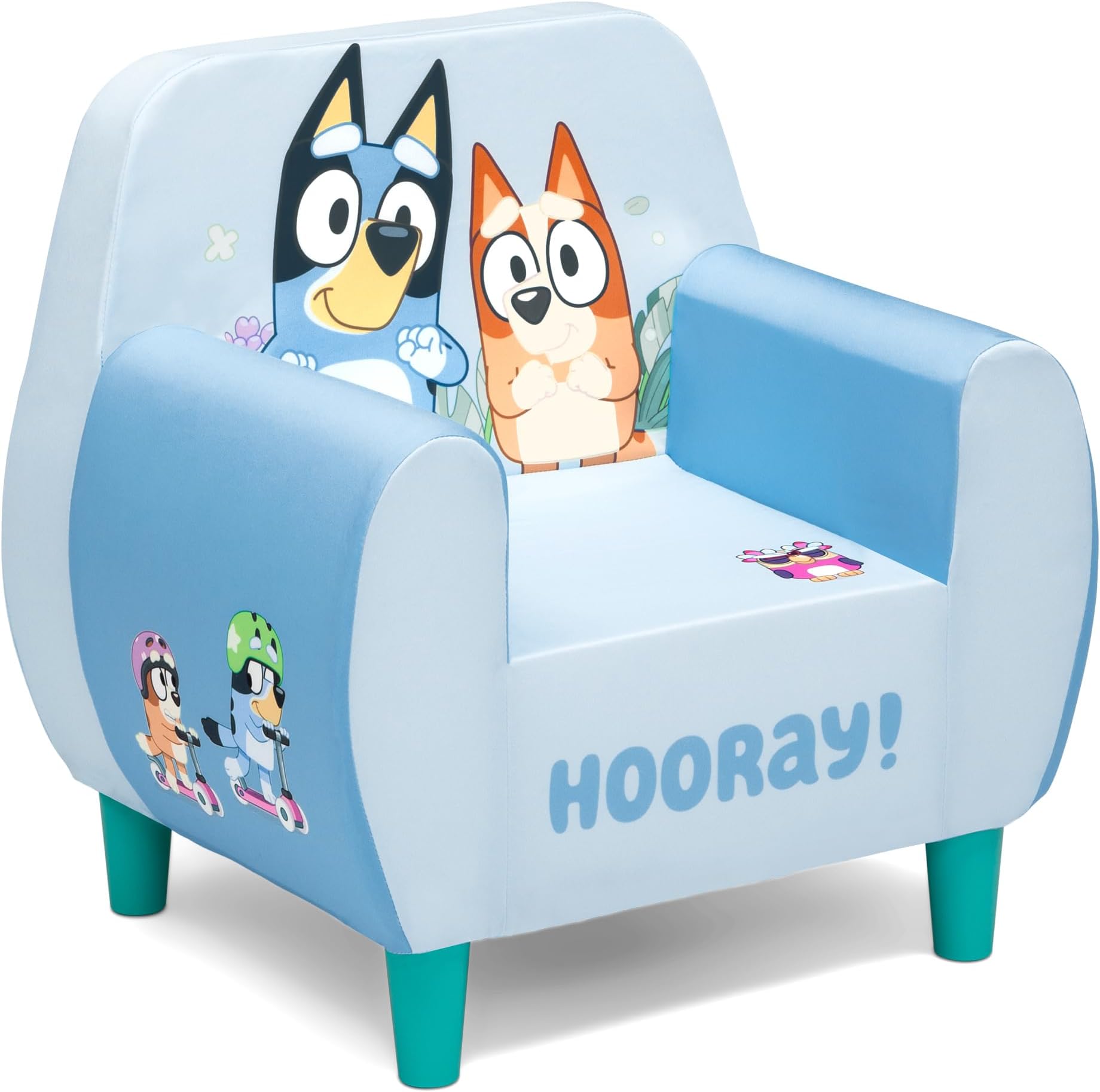 Bluey Foam Chair, Blue