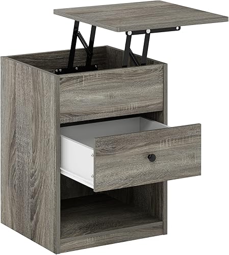 Miniatura 50 de Furinno Jensen Lift Top - Mesita de noche, color blanco sólido Blanco sólido,Americano,gris roble francés,https://www.amazon.com/dp/undefined