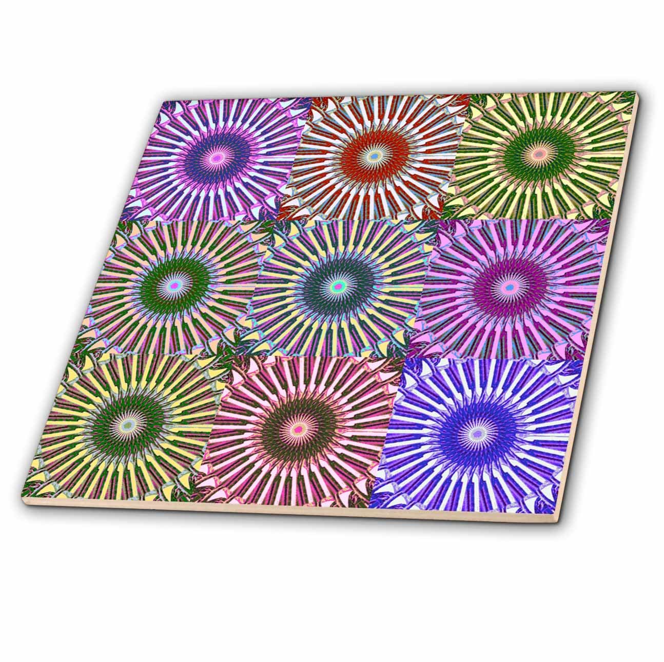 Carreaux 3 Broches CT 7676 4 Colorful Abstrait pour illuminer votre salon contemporain