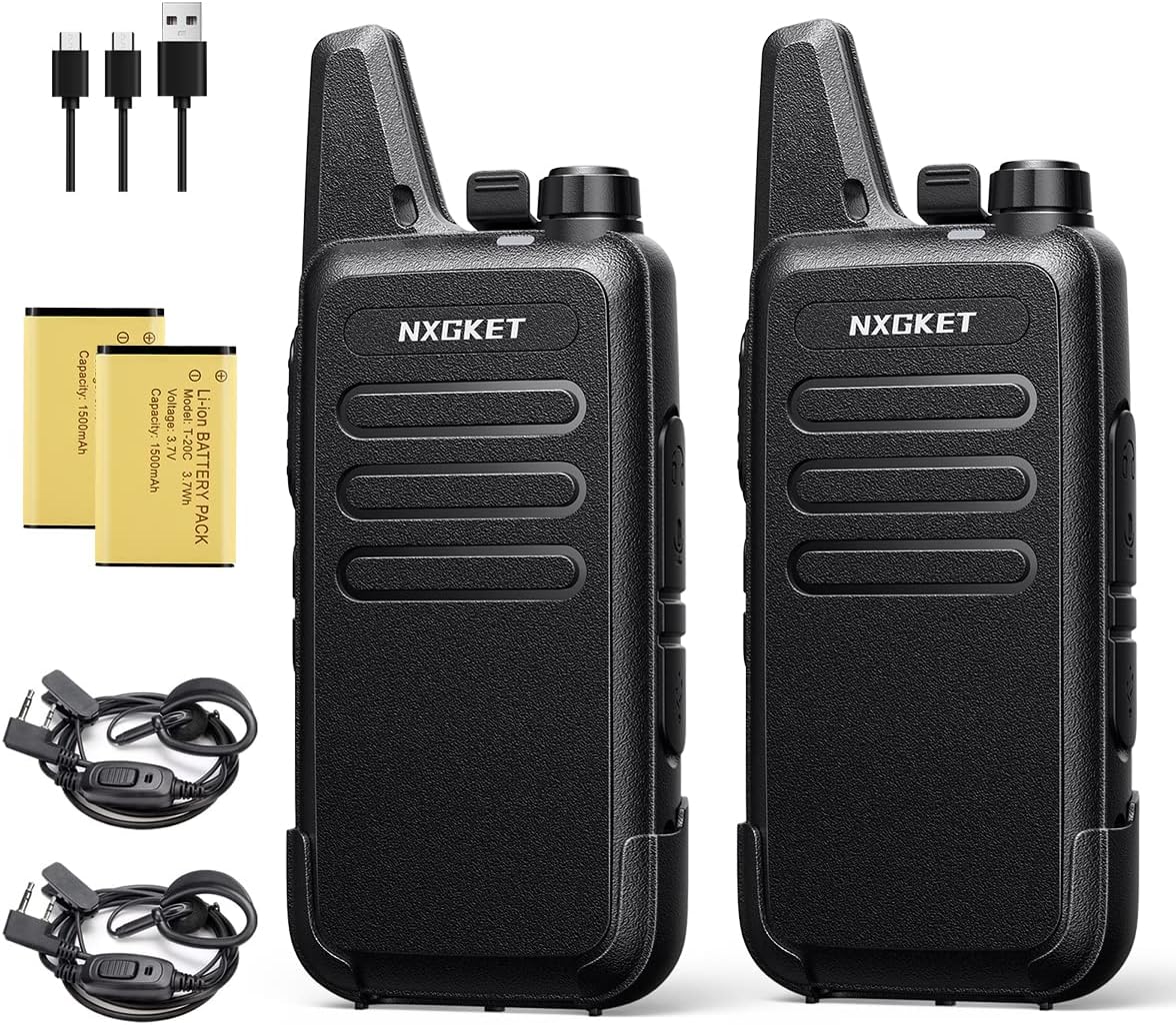 NXGKET Walkie Talkies for Adults Long Range, Rechargeable 2Way Radio