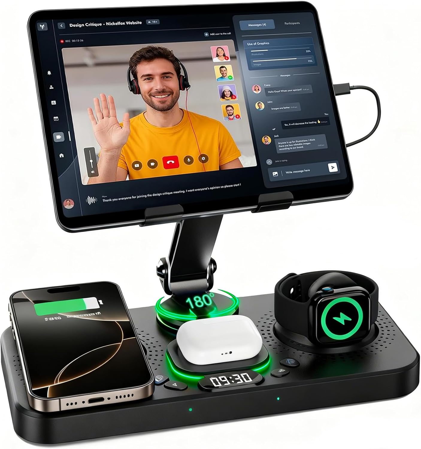 6 in 1 Wireless Charger for Apple...