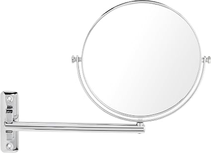 Wall Mount Double Sided Mirror Single Arm Amazon Co Uk Home Kitchen