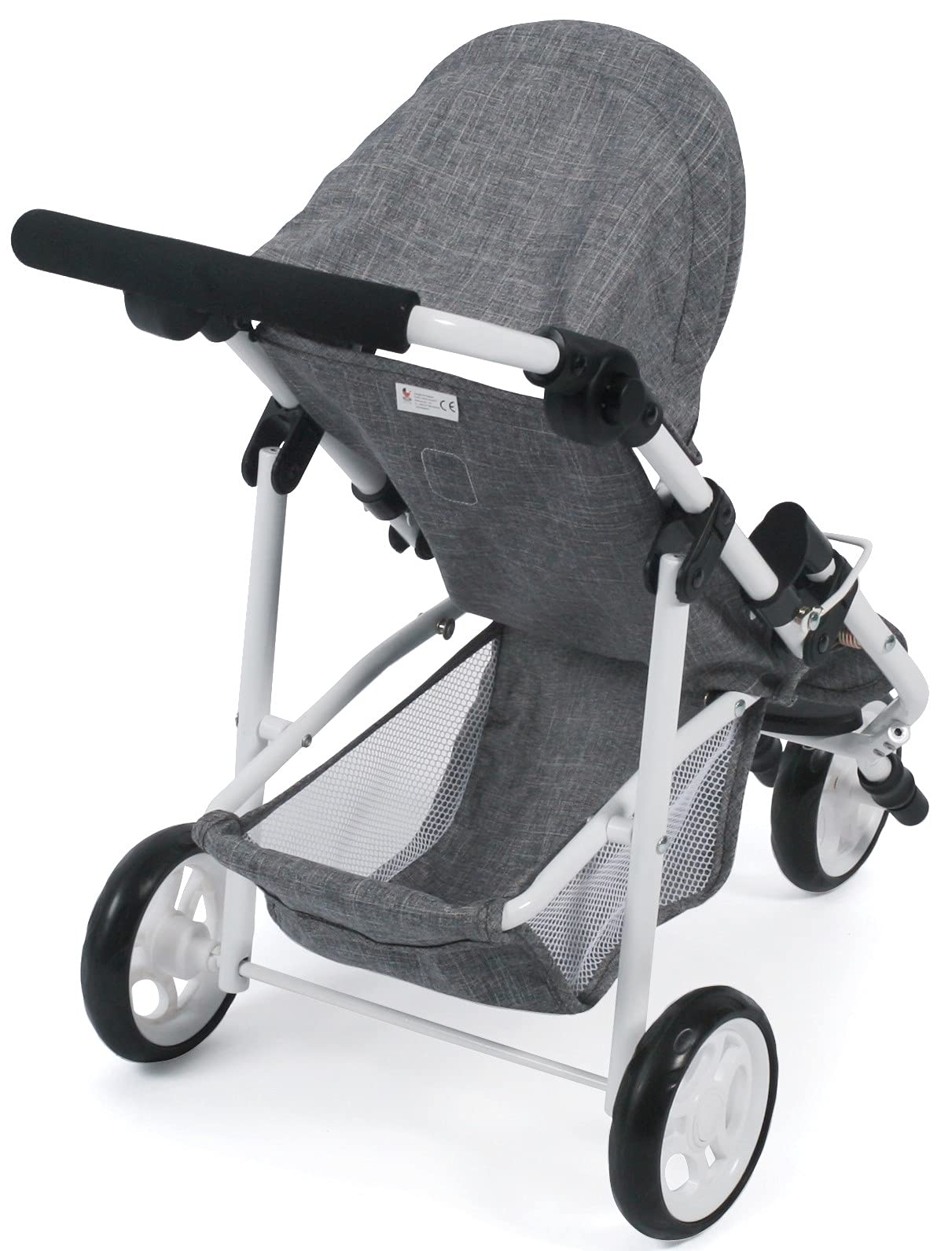Bayer Chic 2000 - Passeggino per bambole, Lola, jogging, jogger, passeggino per bambole, passeggino per bambole, jeans grigio, 70 x 33 x 62 cm