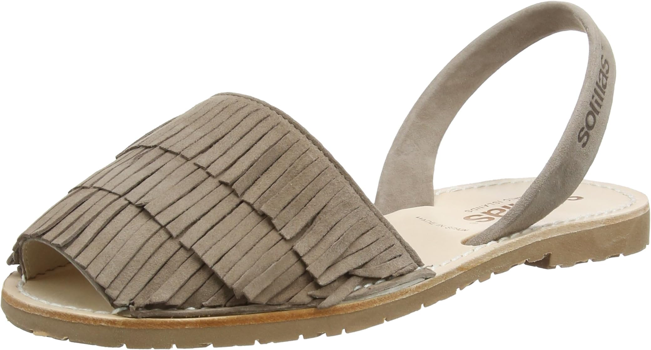 Solillas Women's Franja Sling Back Sandals