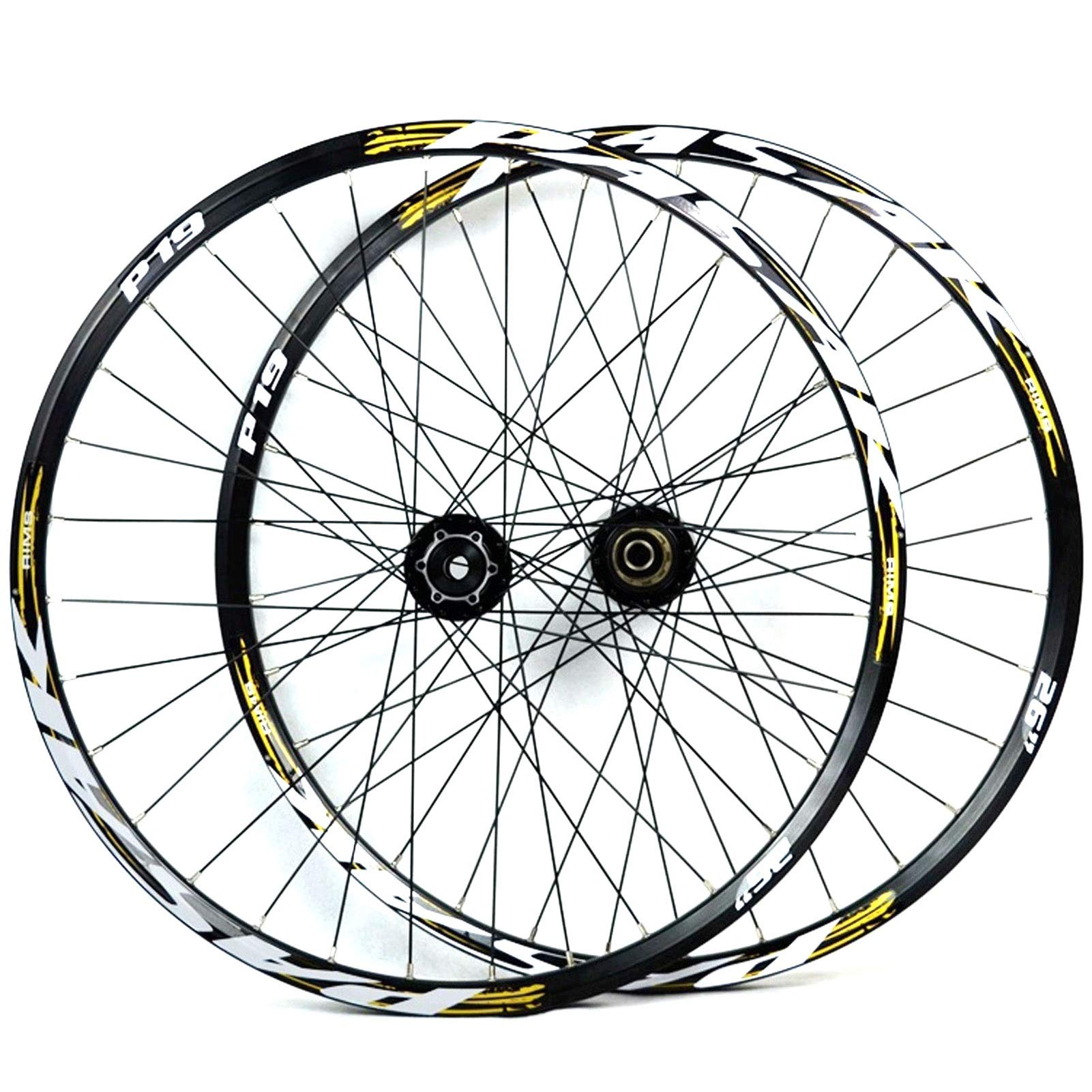 Ruote per Mountain Bike a Doppia Parete, 26, 27,5, 29 Pollici, Perno Passante/sgancio rapido, Ruota Anteriore/Posteriore, Freni a Disco, mozzo a 7, 8, 9, 10, 11 velocità