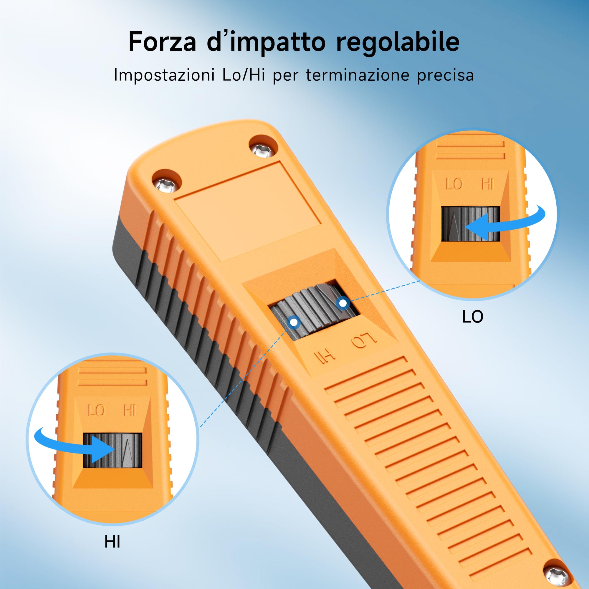 Cable Matters 110 Punch Down Tool con lama 110, strumento Ethernet Punchdown, strumento Keystone Punch Down per rete Cat 8, Cat 7, Cat 6A, Cat 6, Cat 5e, Cat 5