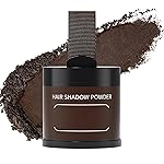 Gowwim Root Touch up Powder, Instantly Gray Hair Cover up Hairline Powder for Women & Men Waterproof and Sweatproof Root Cover Up Long-Lasting for Thinning & Loss Hair (Dark Brown, 10g)