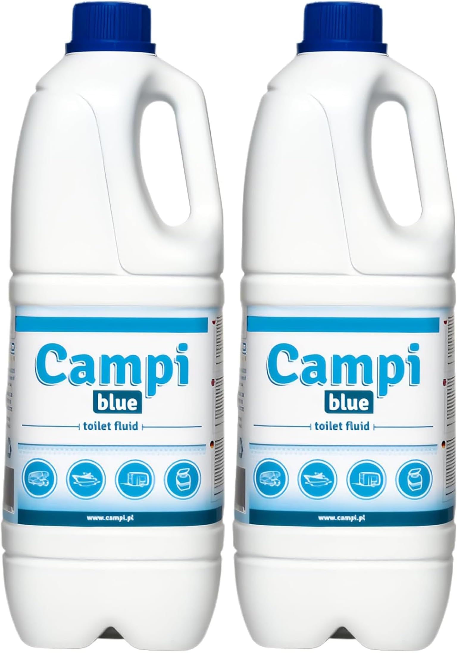 CAMPI blue 2l liquido sanitario per wc chimico camper (Confezione da 2)