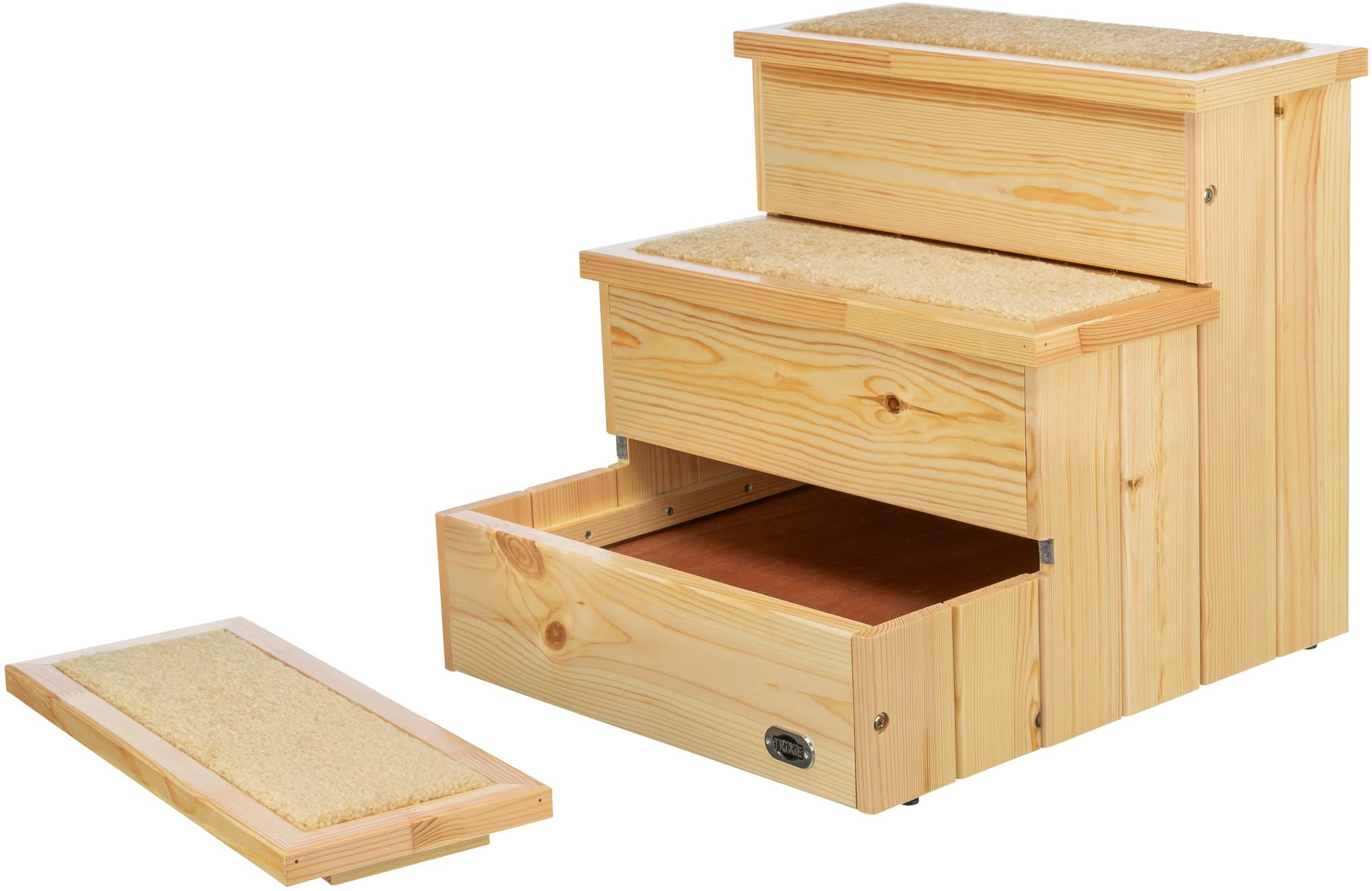 Trixie 3943 PetStair, schody, 40 × 38 × 45 cm, naturalne, 1 sztuka (1 opakowanie)