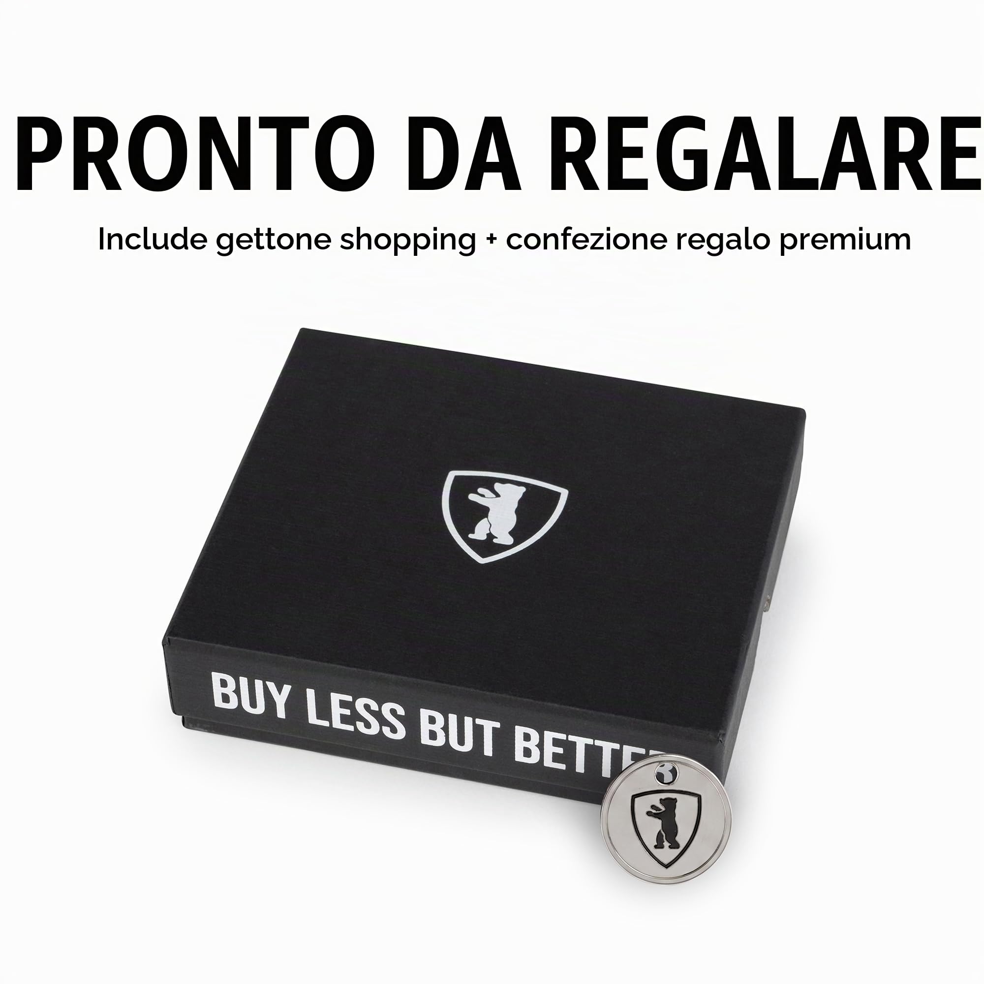 Berliner Bags Portafoglio Donna Pelle Katy, Compatto Trifold con Portamonete Removibile, Porta Carte e Protezione RFID – Marrone