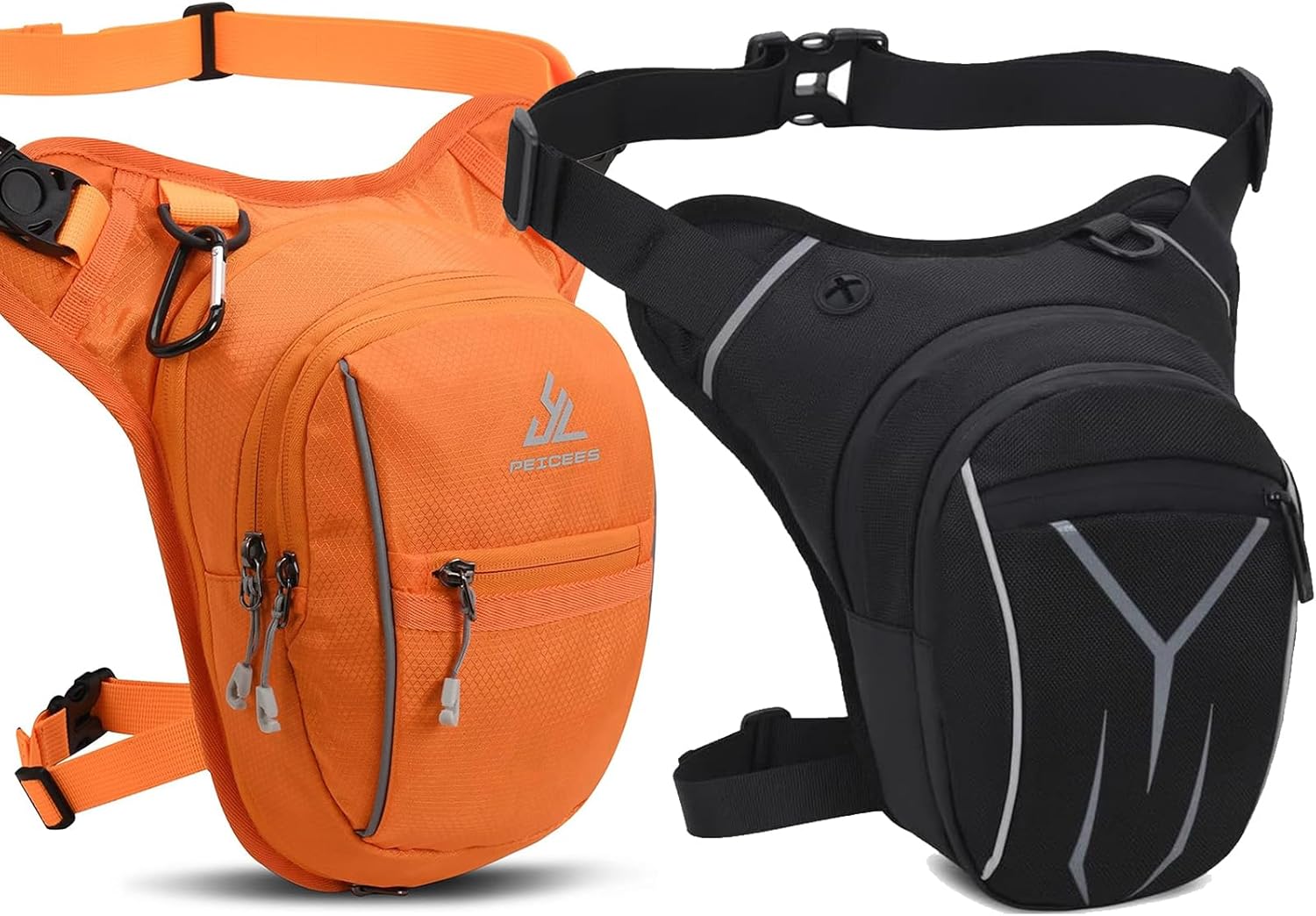 Peicees Drop Leg Bag for Men Women Tacical Waist Pouch Outdoor Thigh Bags Motorcycle Ride Crossbody Backpack Shoulder Fanny Pack Camping Hiking Cycling