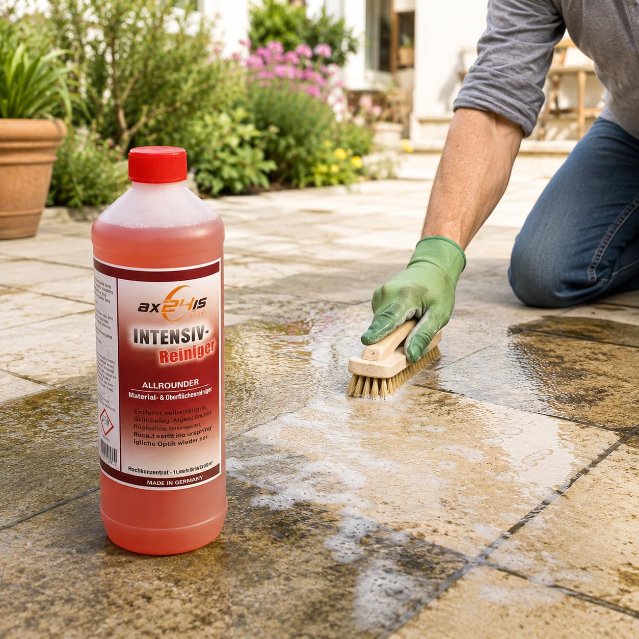 Potente detergente intensivo concentrato, ideale per superfici in plastica, adatto per barche, camper e mobili da giardino, 5 litri