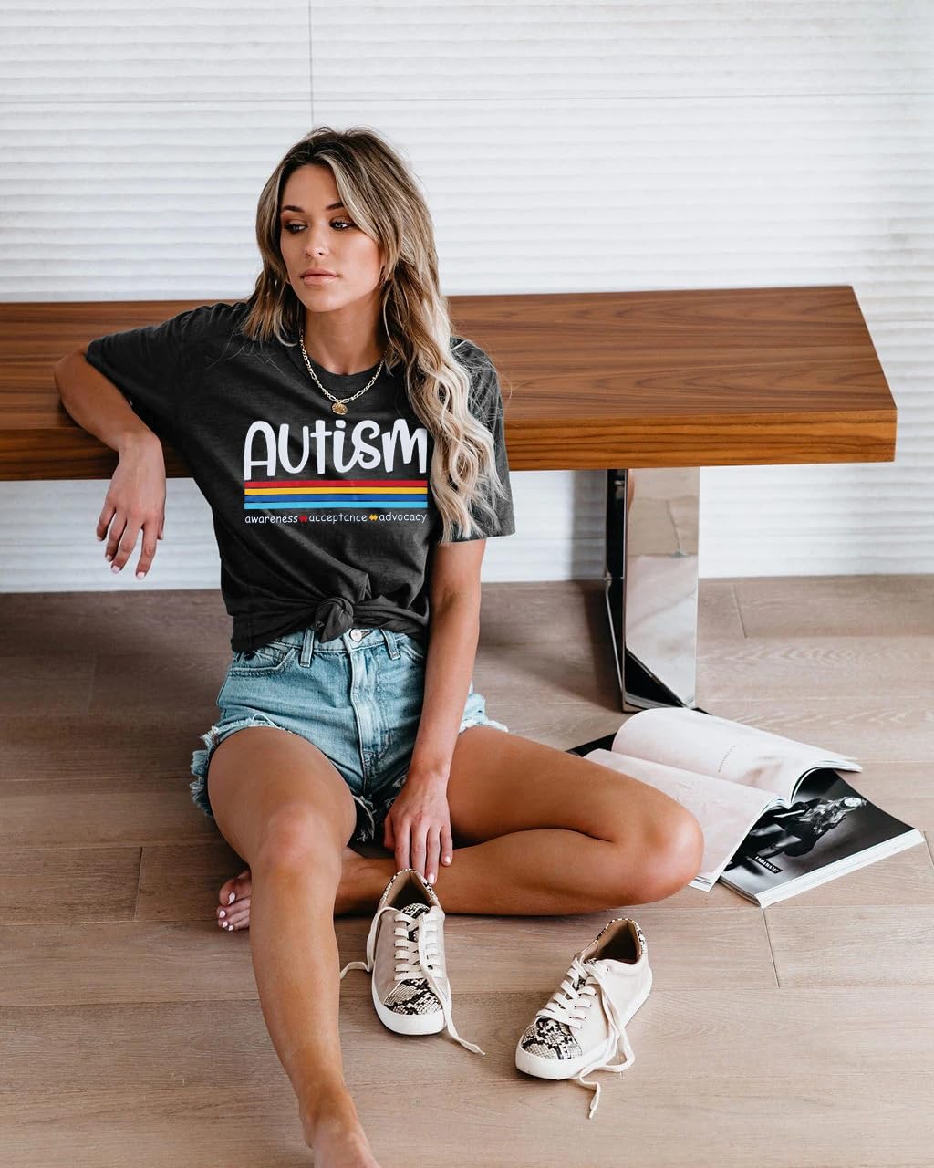 Autism Awareness Shirt Women Autism Acceptance Shirts Mental Health Tees Casual Inspirational Short Sleeve Tee Tops - Image 4