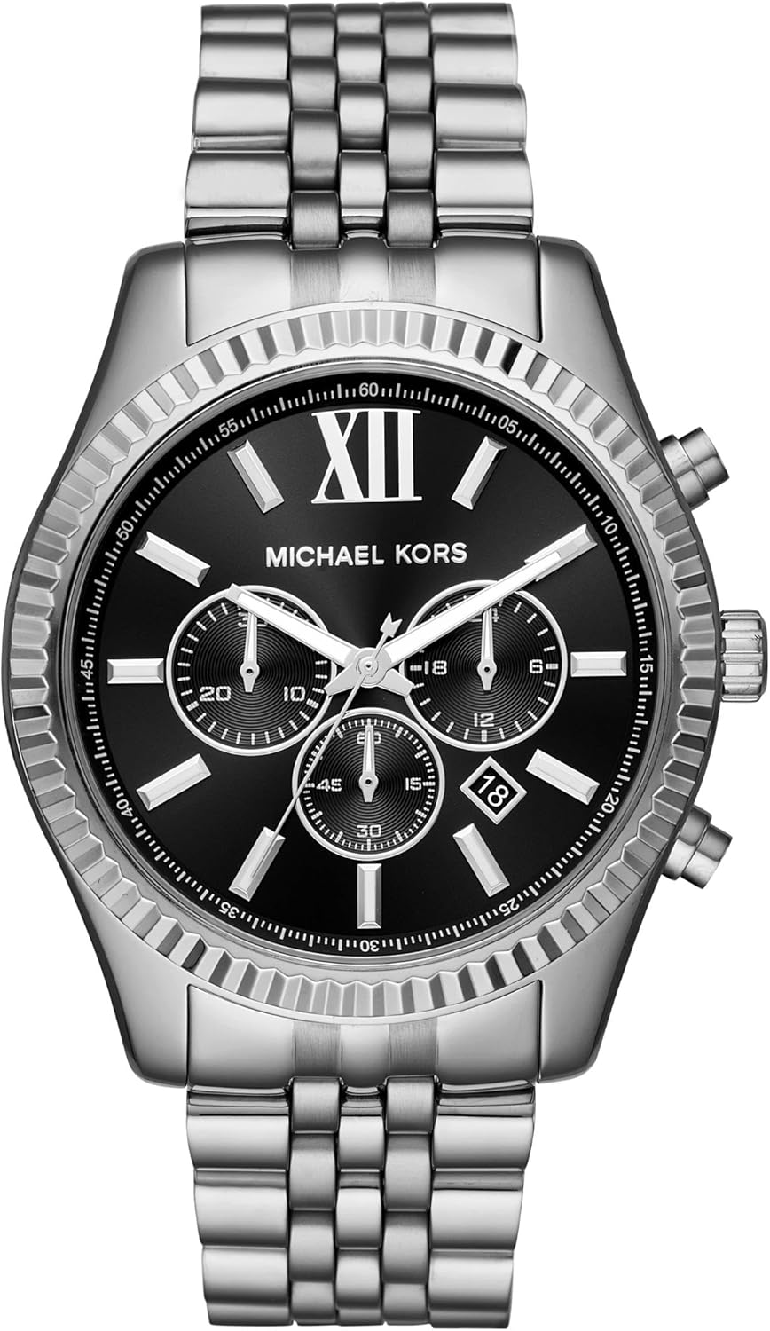 Michael Kors Lexington Men's Watch, Stainless Steel Bracelet Watch for Men