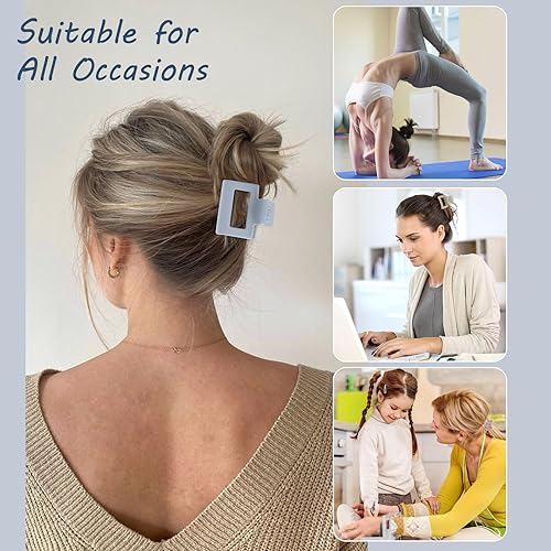 Miniatura 7 de 16 pinzas pequeñas para cabello fino y grueso, 4 formas de pinzas pequeñas para el cabello, bonitos clips de flores para mujeres y niñas, mini