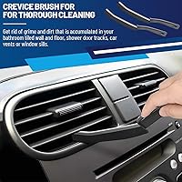 Vista 5 de Cepillo de limpieza de hendiduras, 3 piezas, suministros de limpieza de cepillo de lechada, artículos esenciales para el hogar, baño