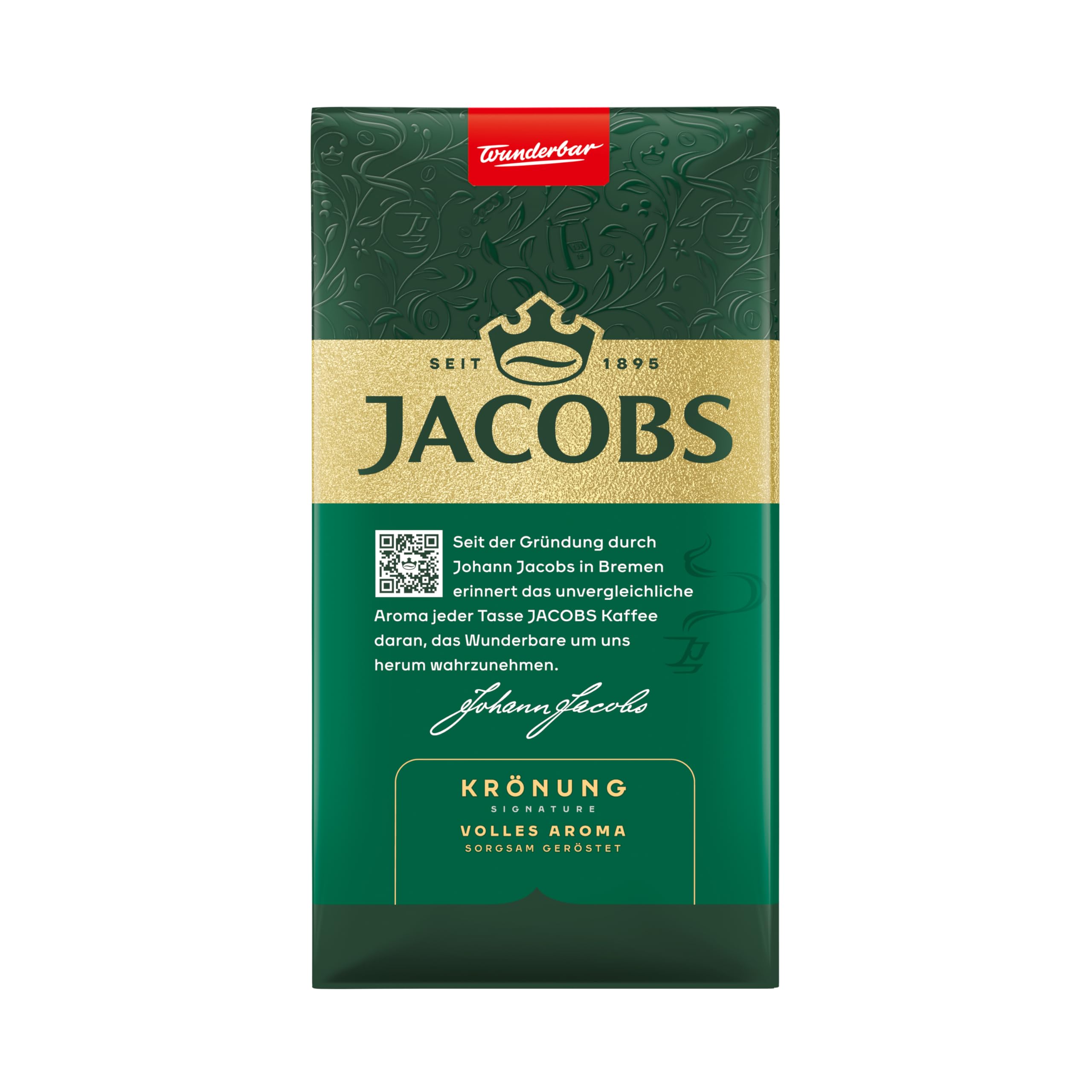 Jacobs Krönung Classic, Gemahlener Röstkaffee, Mittlere Röstung, 500g (1er-Pack)