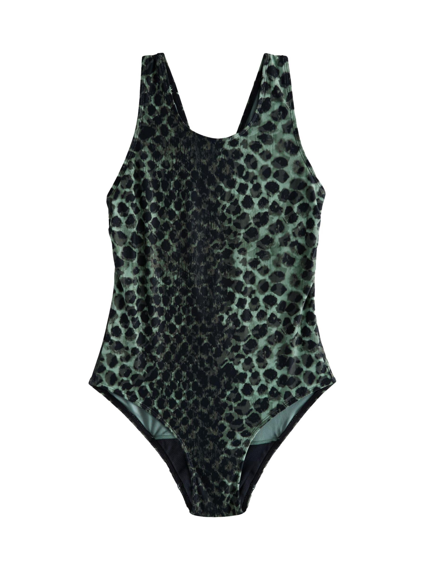 NEXT Femme Maillot de Bain menstruel avec col Haut | Coupe standard, Taille haute