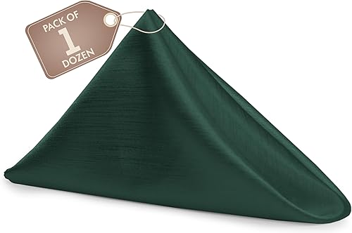 Miniatura 499 de Ultimate Textile -1 docena - Reversible Shantung Satin - Majestic - Servilletas de tela Majestic de 17 x 17 pulgadas color azul pizarra