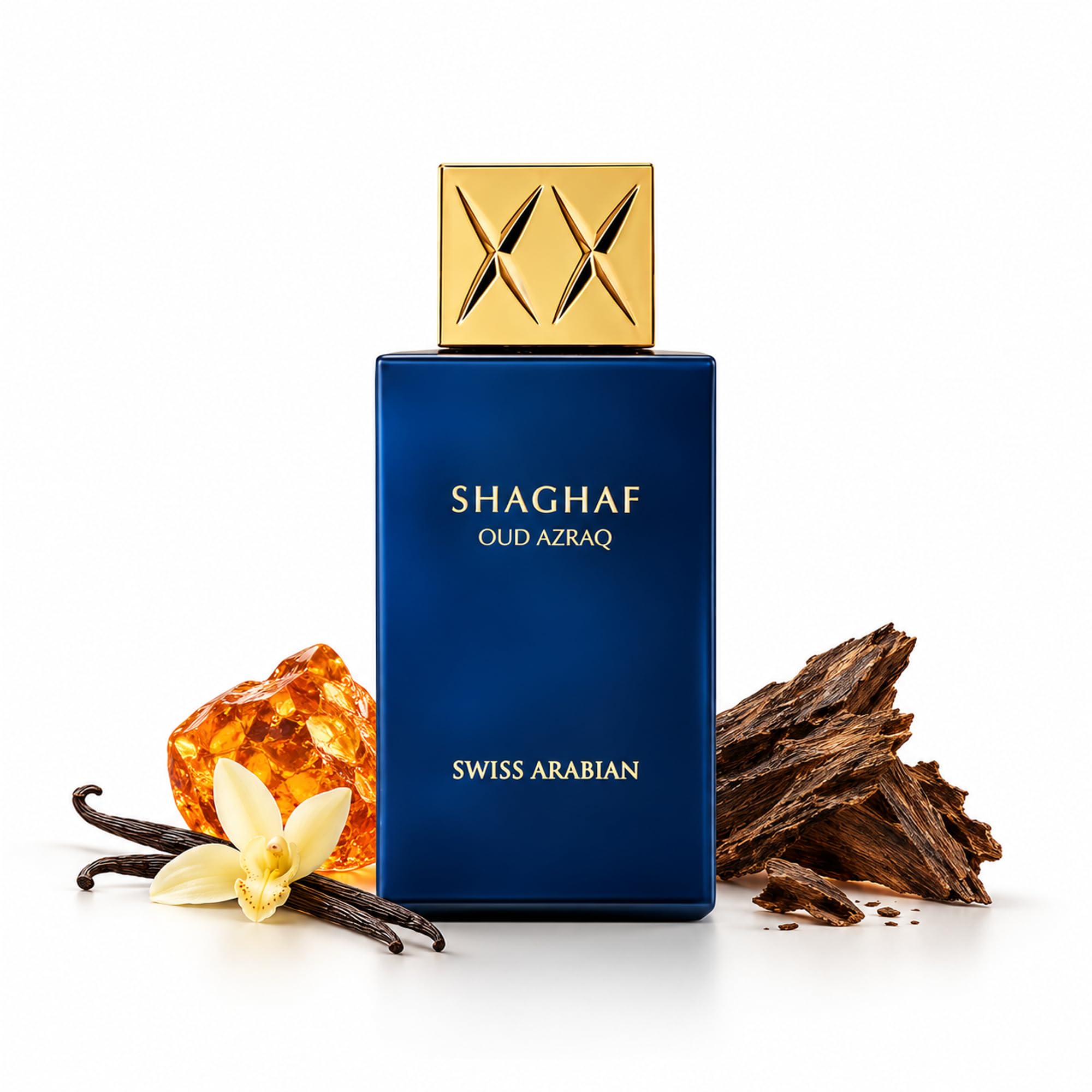 Swiss Arabian Shaghaf Oud Azraq, Limited Edition - Luxury Products From Dubai - Long Lasting and Addictive EDP Spray Fragrance - Seductive, Signature Aroma - Luxurious Scent of Arabia - 2.5 oz