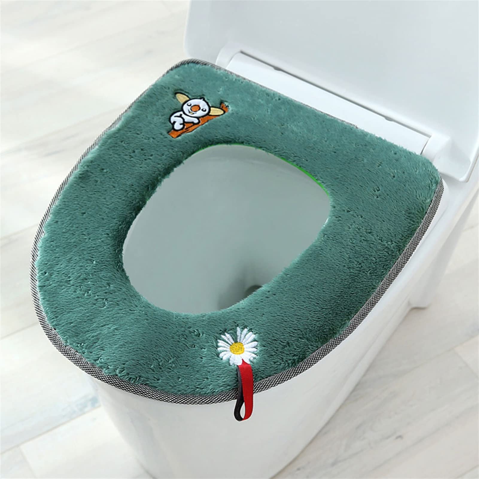 Tapis de WC chaud et housses de siège de toilette universelles au fini doux
