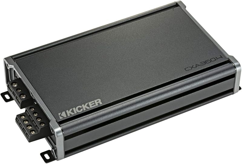46CXA3604 CXA3604-Amplificador de rango completo de 4 canales y 4x90 vatios | Sonido limpio para los parlantes de las puertas del automóvil, fácil actualización del estéreo de fábrica, agudos suaves y bajos ajustados, energía confiable para todos los días