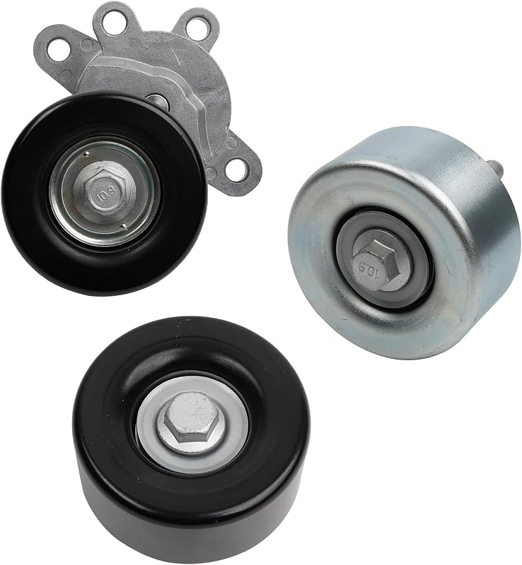 Kit tensionador e polia guia da correia Dasbecan para Nissan Altima, Maxima e Murano – 2 peças