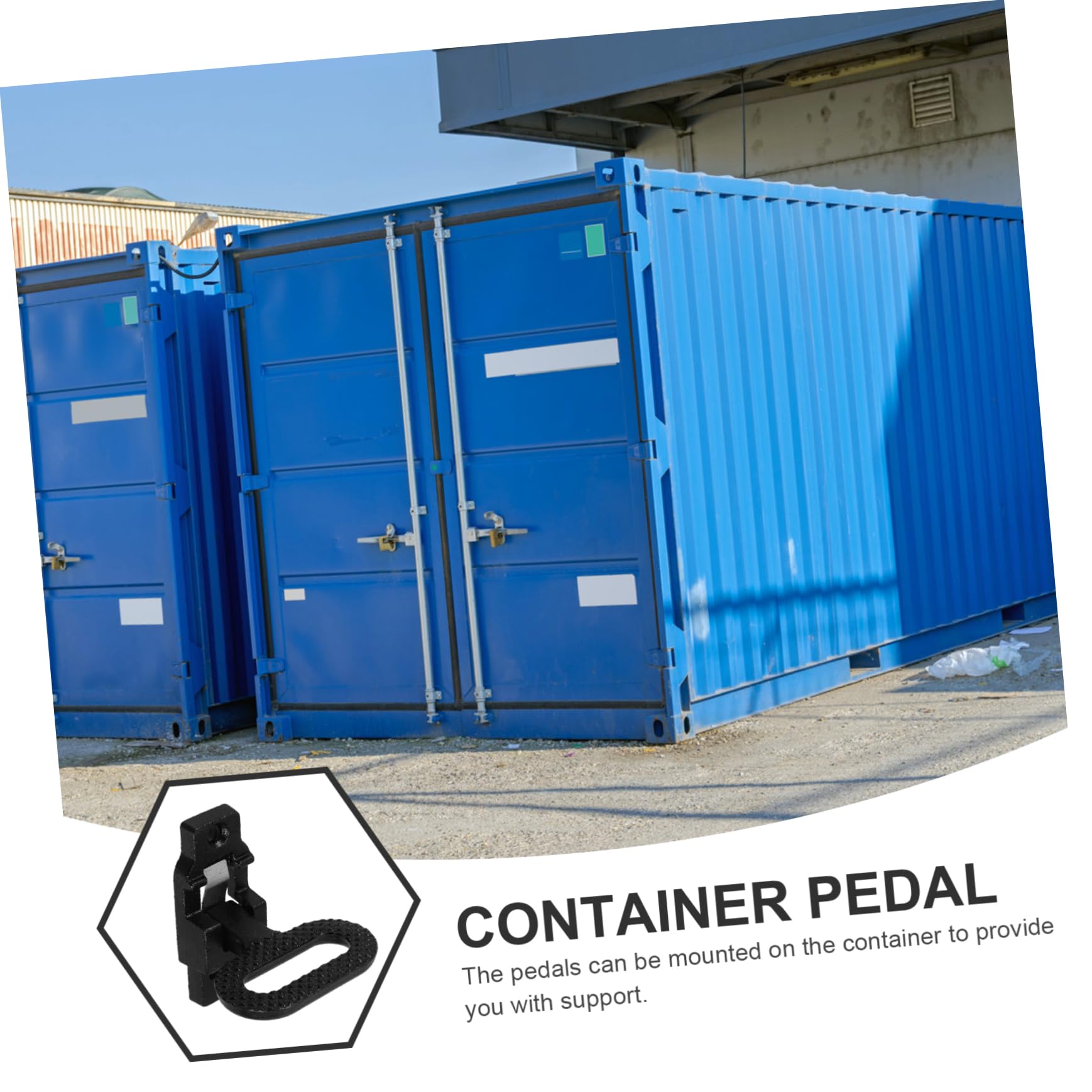 SHINEOFI Pedana Pieghevole Antiscivolo in Acciaio per Truck Nero | Accessori Inclusi per Installazione Semplice, Finitura in Stile Acciaio, Design Pieghevole per Uso su Camion