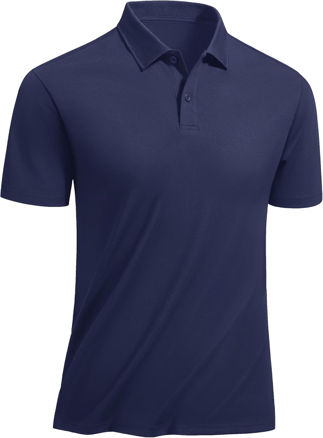 TACVASEN Polo Shirts for Men Short Sleeve Quick-Dry Breathable Pique Golf Polo Solid Cotton Polo T-Shirts