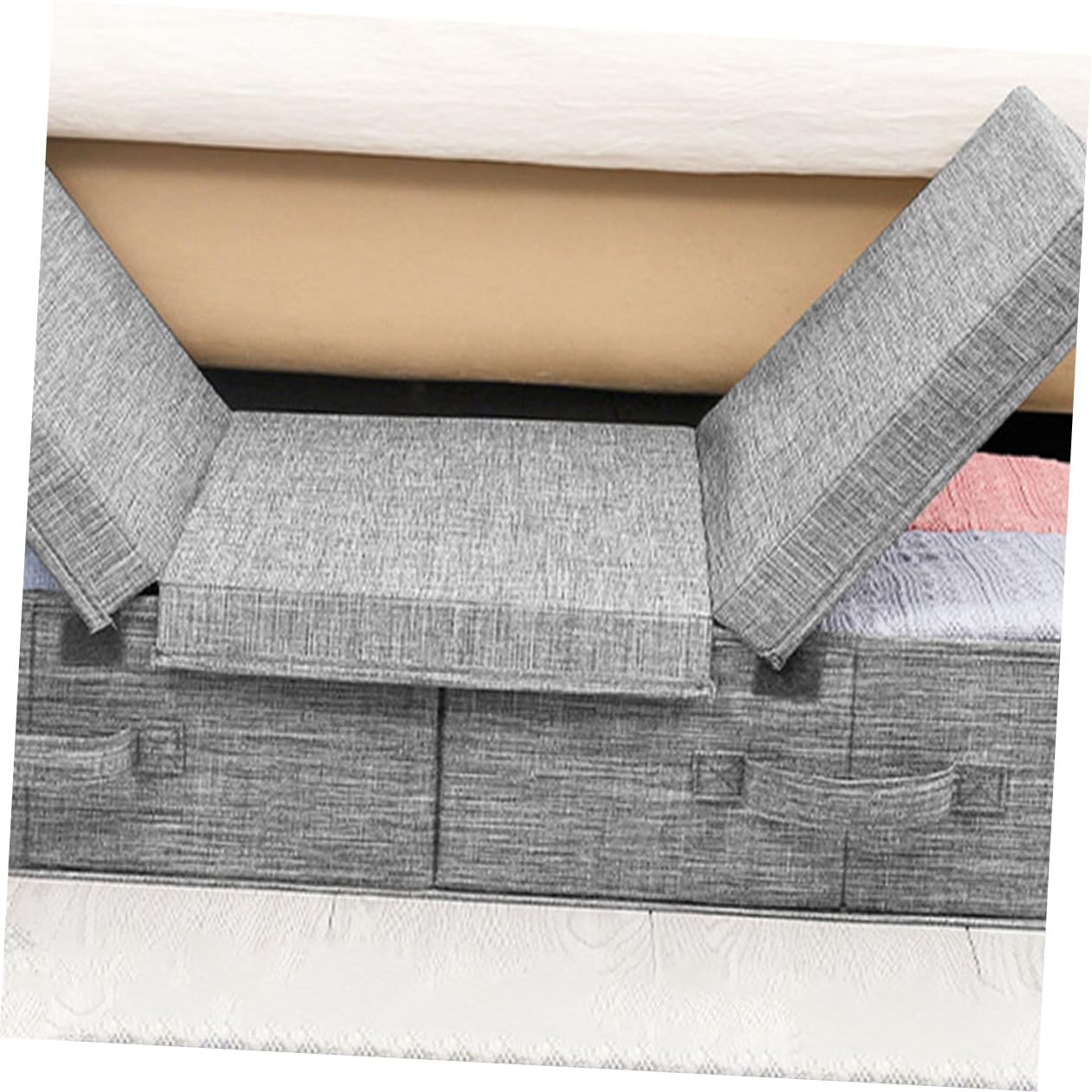 MAGICLULU Bolsa Ropa Almacenaje Contenedor Cama Plegable Organizador Zapatos Funda Mantas