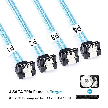 Amazon.co.jp: AdcAudx 内蔵Mini SAS - SATAケーブル 0.5M SFF