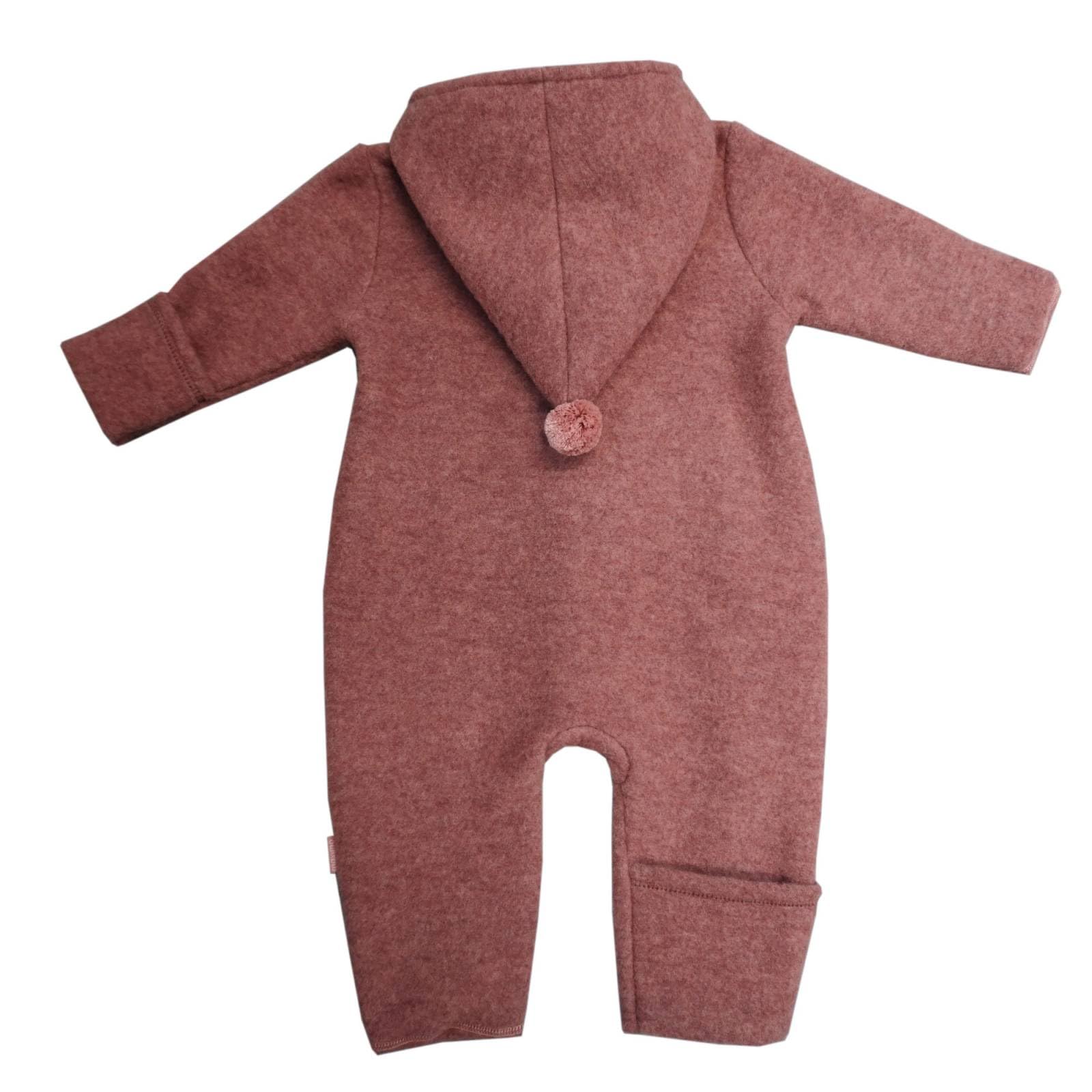 maximo Baby Mädchen Wollfleeceanzug Reißverschluss GOTS