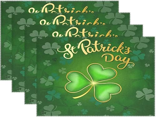 Miniatura 7 de Wamika - Manteles individuales de diseño de rayas, diseño de corazones y flores, antideslizantes, lavables, resistentes al calor, para cocina,