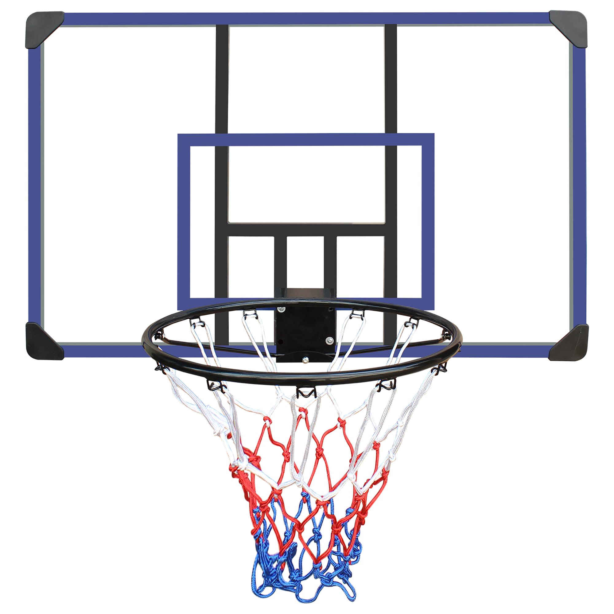 Basketballkorb Wandmontage mit Rückbrett 112x72 cm – Bruchsicheres Backboard & Korb, stabil & wetterfest, Indoor/Outdoor, für Wand, Garage & Hof, Kinder & Erwachsene