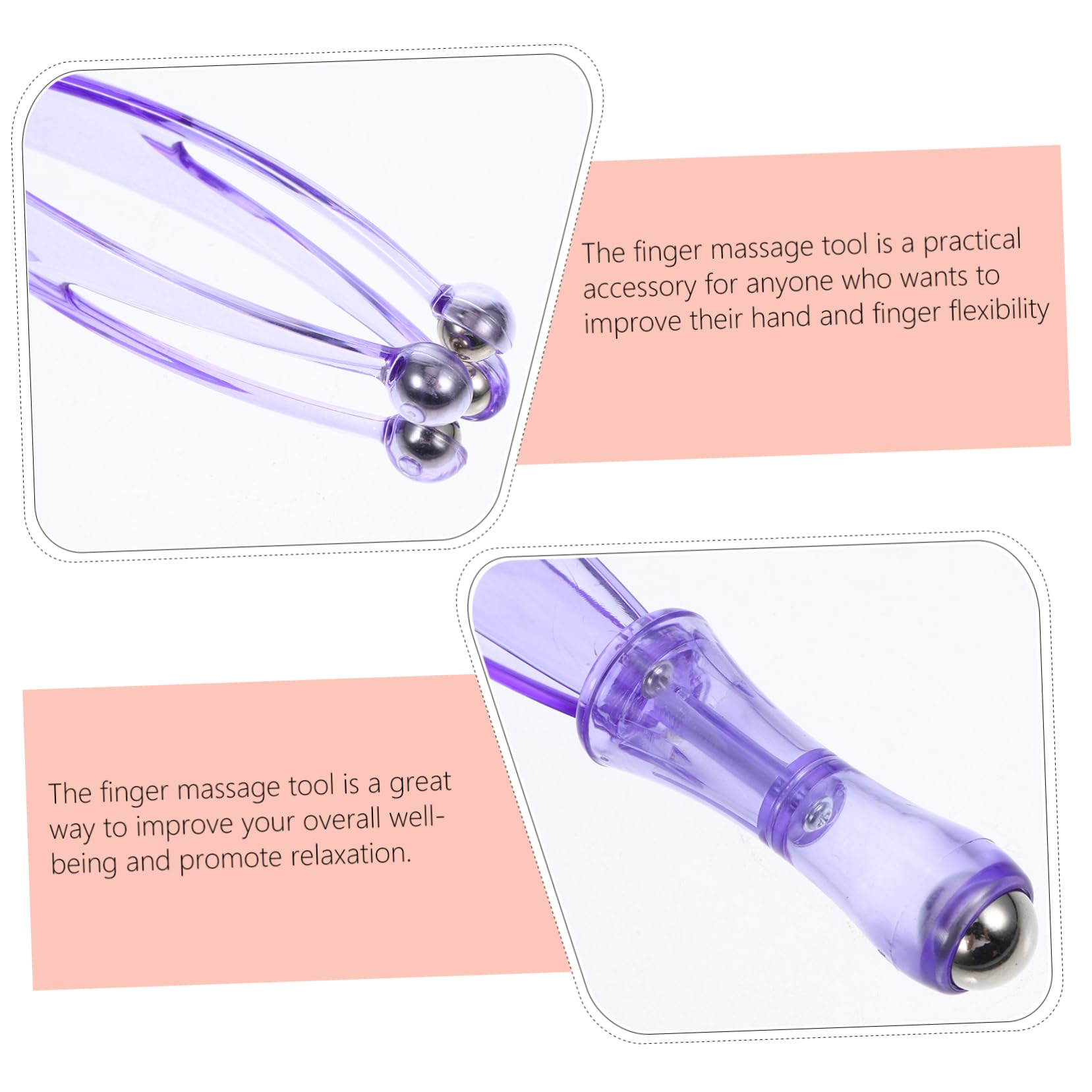 FOMIYES Handheld Finger Massager Tool Mini Massage Roller Stick for Hand Finger Massage Device Hand Massager for Flexibility Relaxation