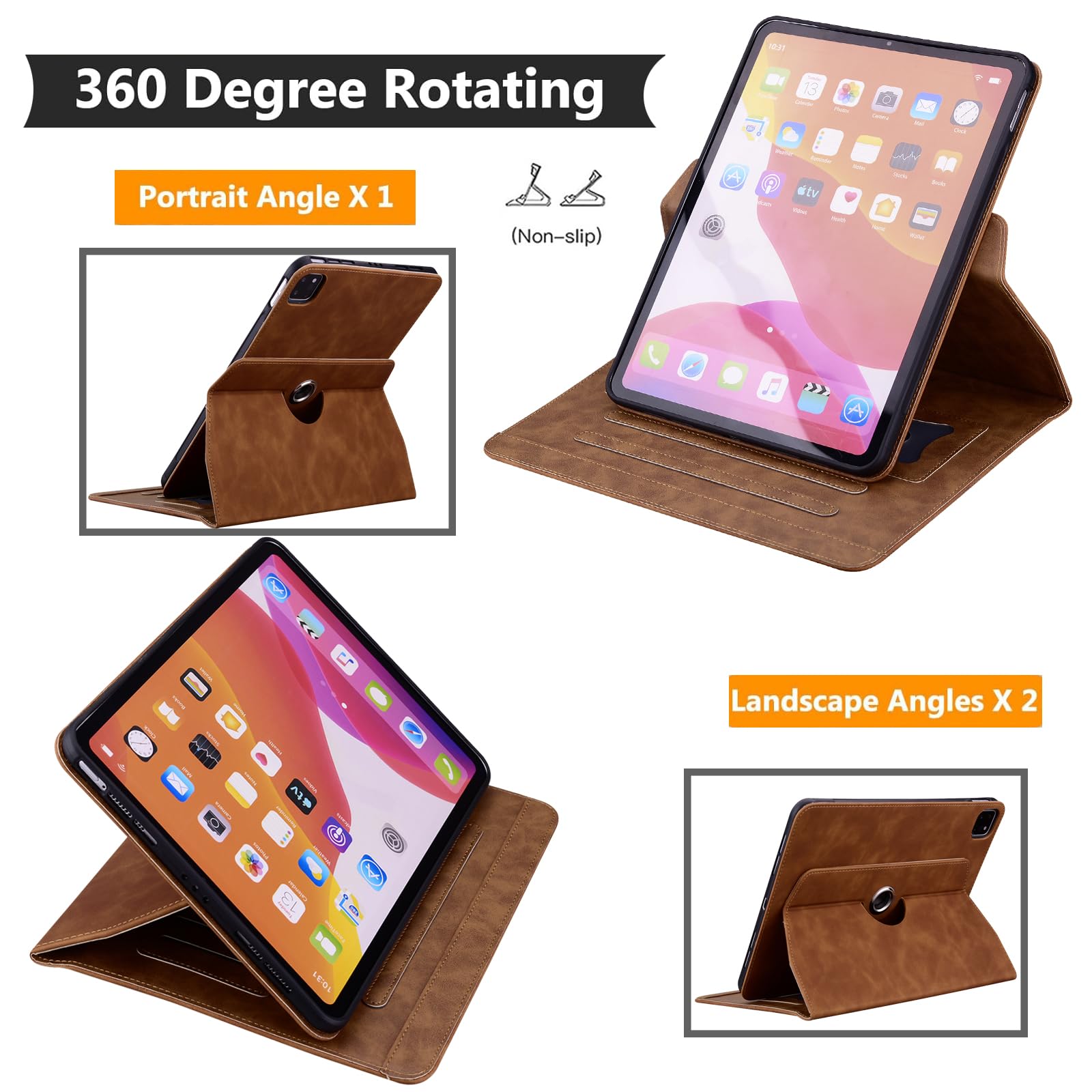 Housse Tablette Honor Pad 8 (12 Pouces) - Cuir PU Avec Rabat - Motif Floral Rose - Support Intégré