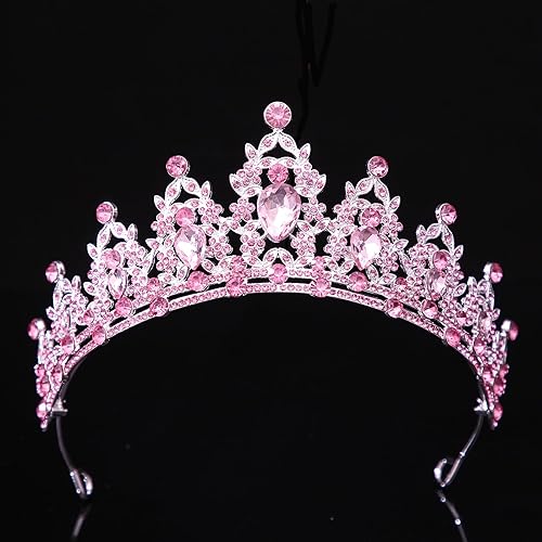 Miniatura 24 de Kamirola - Corona de reina y tiaras corona de princesa para mujeres y niñas, diademas de cristal para novia, princesa para bodas y fiestas (01)