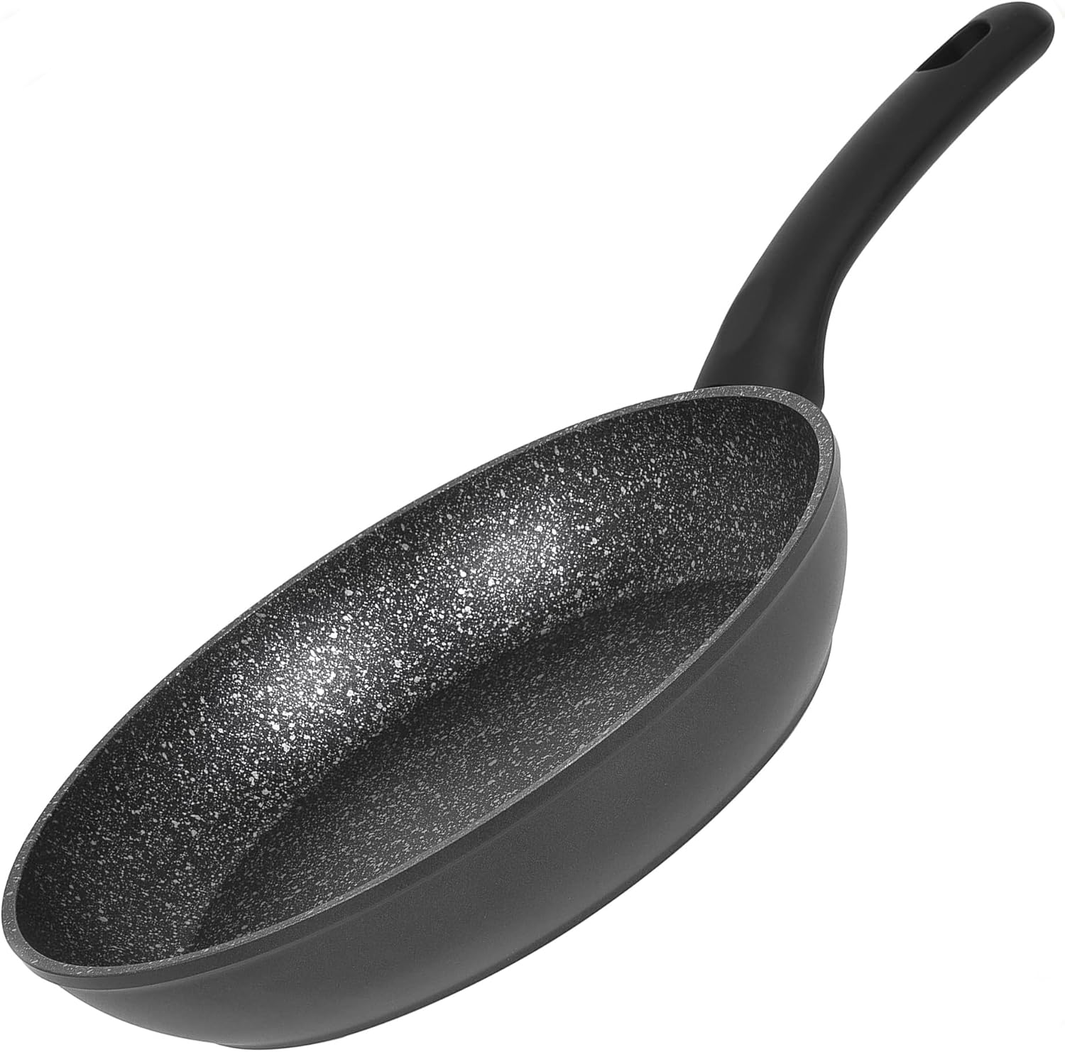 Frying Pan Cookware, Made of Forged Aluminium with Plunger Non-Stick Coating