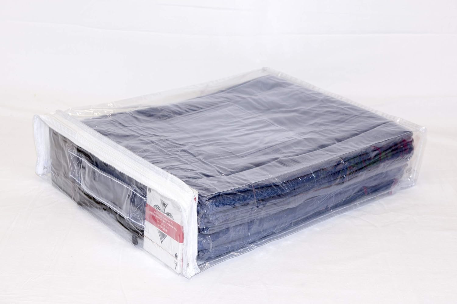 10-Pack Clear Vinyl Zippered Storage Bags 12 x 15 x 3 Inch with Handle and Pockets