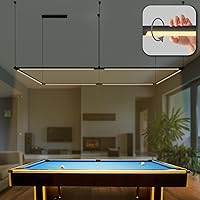 Vista 10 de Solvita Professional - Luz LED para mesa de billar y mesa de pool, luz no parpadeante y distribuida uniformemente & altura ajustable - Rotaflex