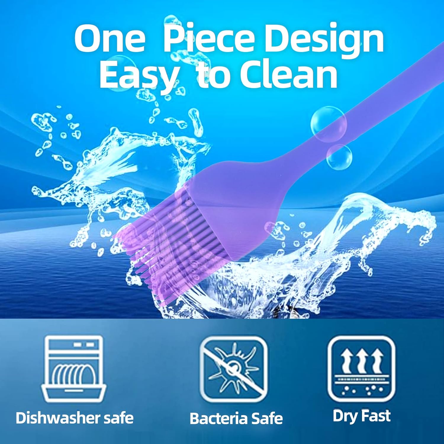 6 PCS CUALORK Silicone Basting Brush, Upgrade Pastry Brush,Heat Resistant Silicone Brushes, Premium Cooking Brush for Sauce Marinade Meat Glazing, Oil Brush for BBQ Kitchen Cooking Baking and Grilling : Patio, Lawn & Garden