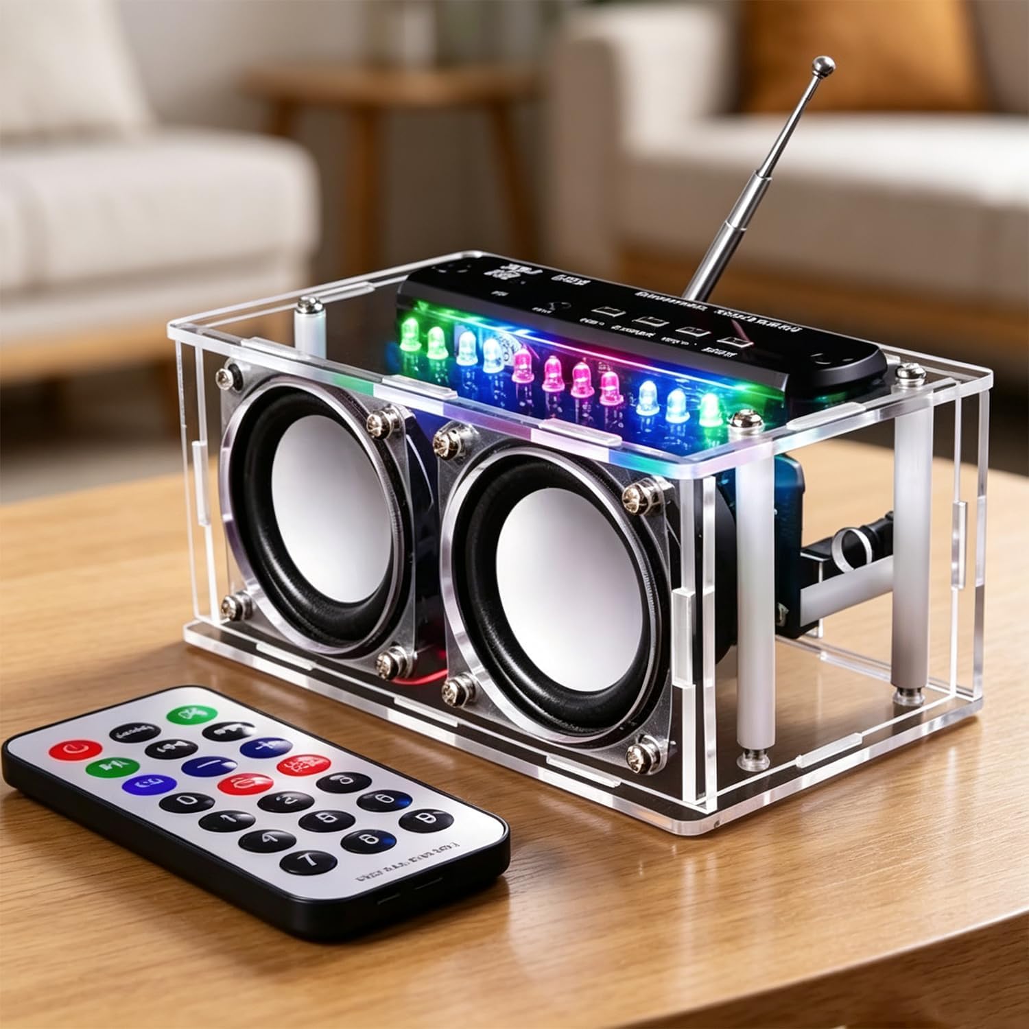 FM Radio Kit Speaker DIY Kit Soldering Practice Kit 87.5MHZ-108.0MHZ FM Digital Radio DIY Kit Audio Electronic Kits Soldering Project Kit ISolderStore