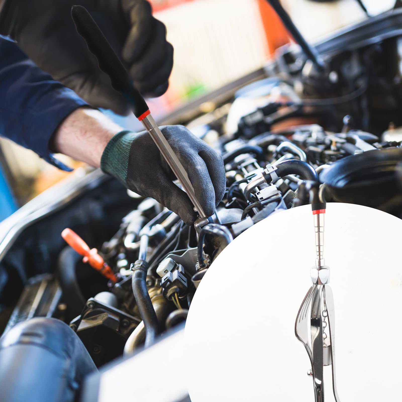 5 Aste Magnetiche Telescopiche - Forza 1.5-20LB, Per Recupero Oggetti Metallici - Foto 8