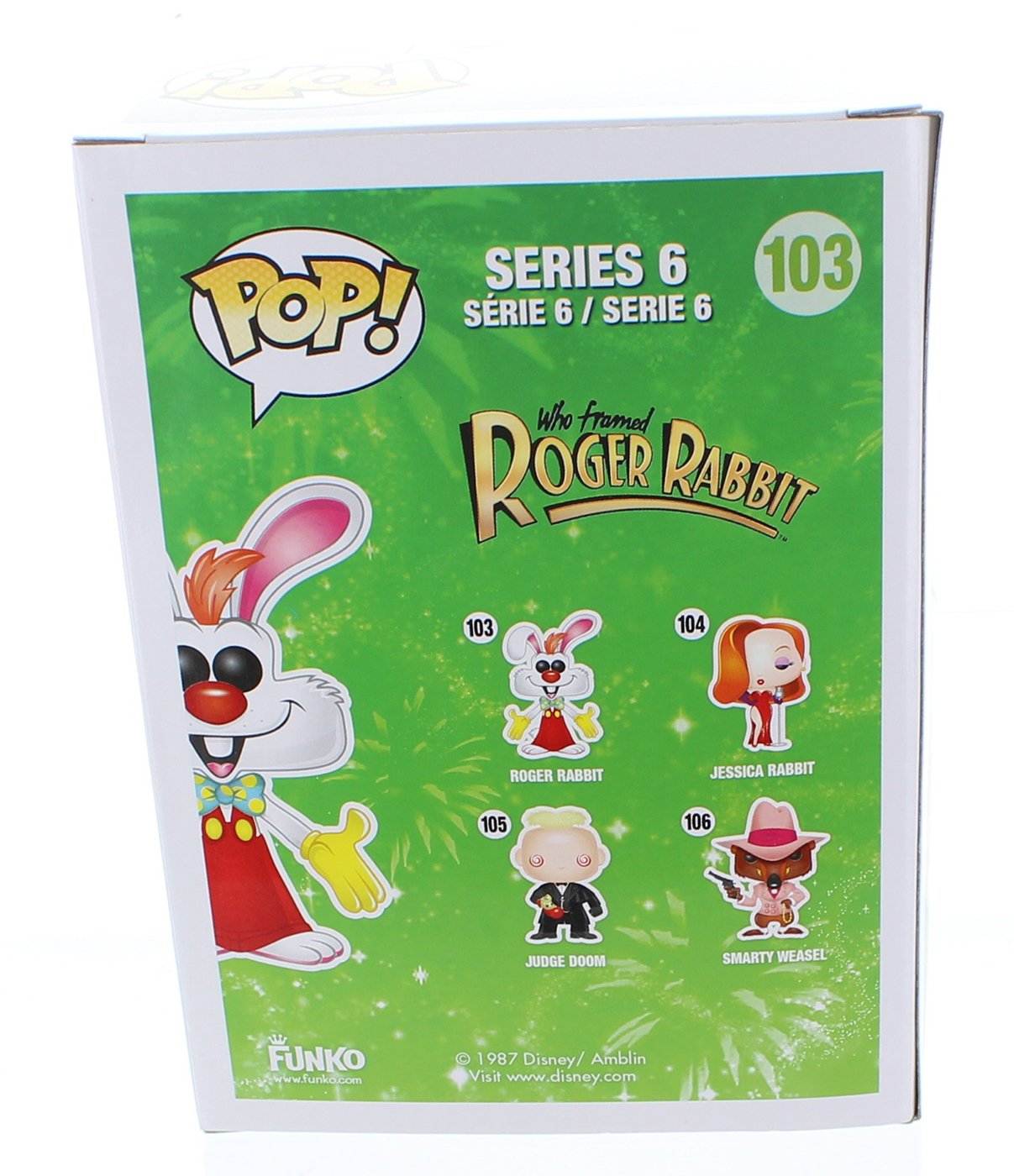Amazon.com: Funko Pop! Disney: Roger Rabbit Roger Rabbit Action