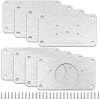 Hinge Repair Plate, 8 Pcs Kitchen Door Cupboard Cabinet Hinge Repair Plate Wardrobe Stainless Steel Hinges Plates for Kitchen Furniture
