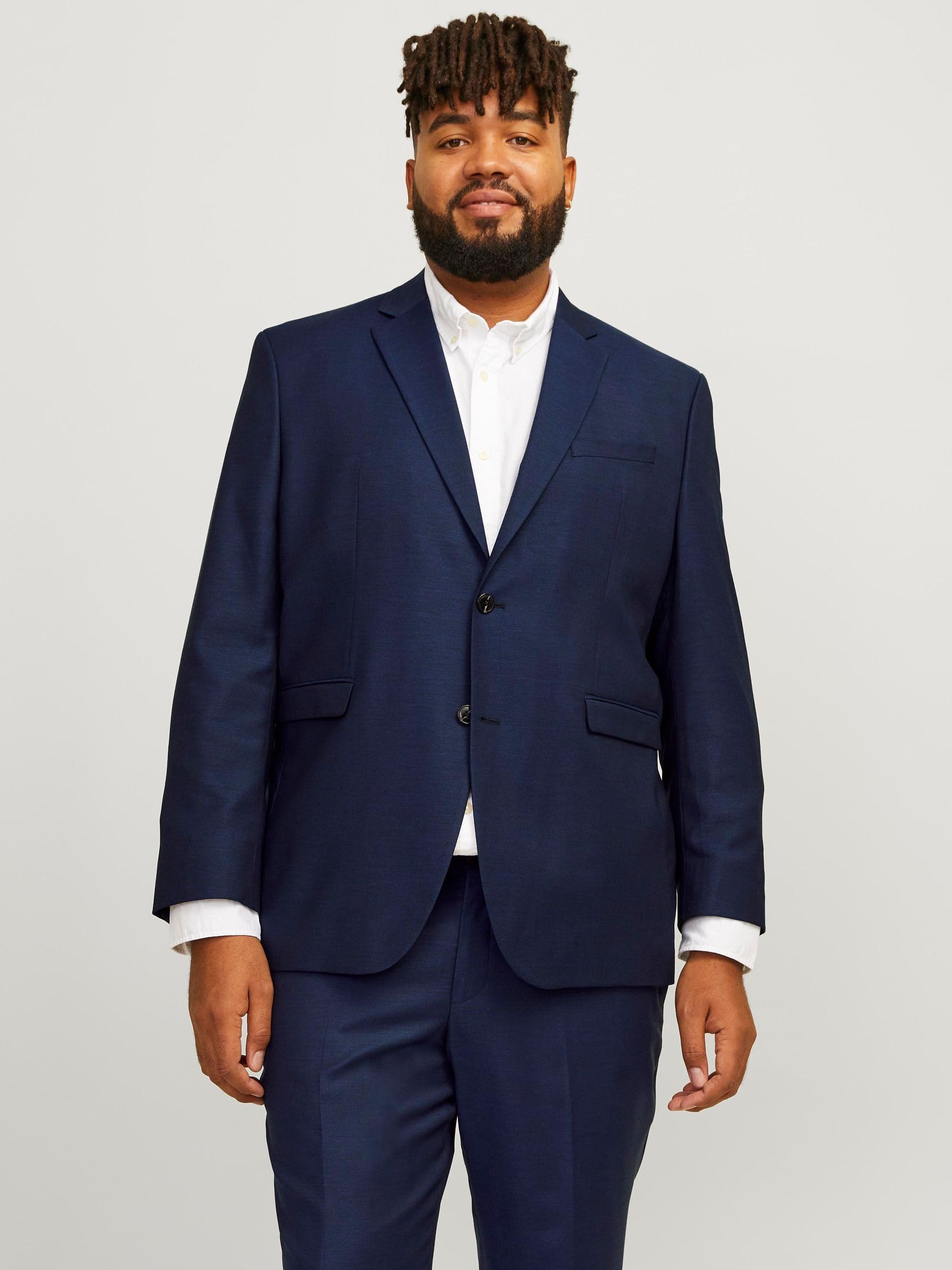 JACK&JONES PLUS Men's Jprsolaris Blazer Noos Pls Suit Jacket