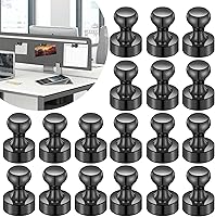 Vista 24 de Imanes para refrigerador, 20 unidades, imanes tipo chincheta de metal, dorados, ideales para pizarras blancas, oficinas, aulas o mapas